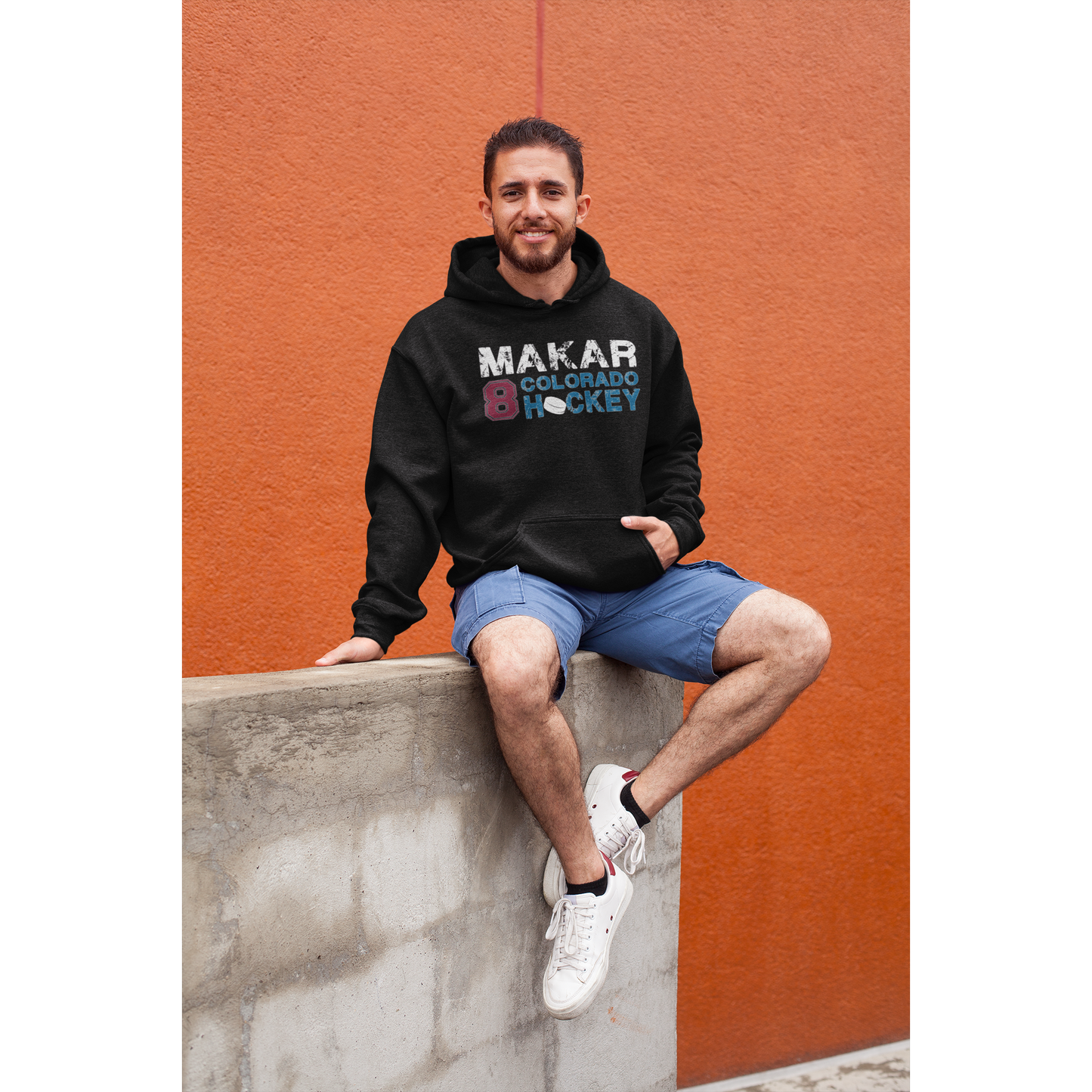 Makar 8 Colorado Hockey Unisex Hooded Sweatshirt